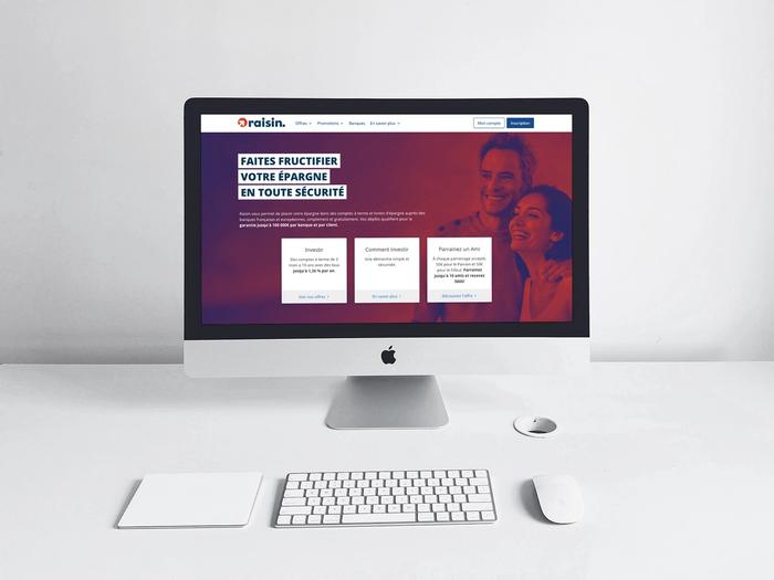 Mockup comparateur compte à terme Raisin