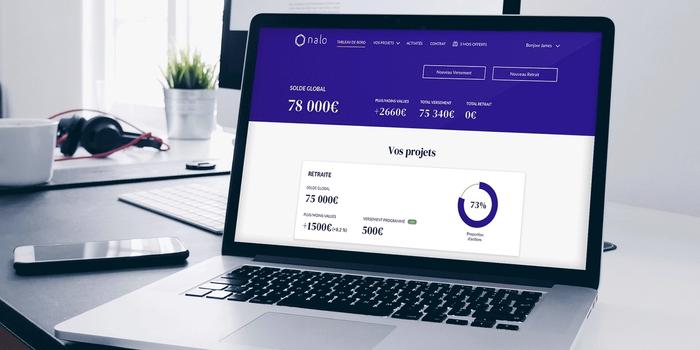 Mockup interface web de Nalo