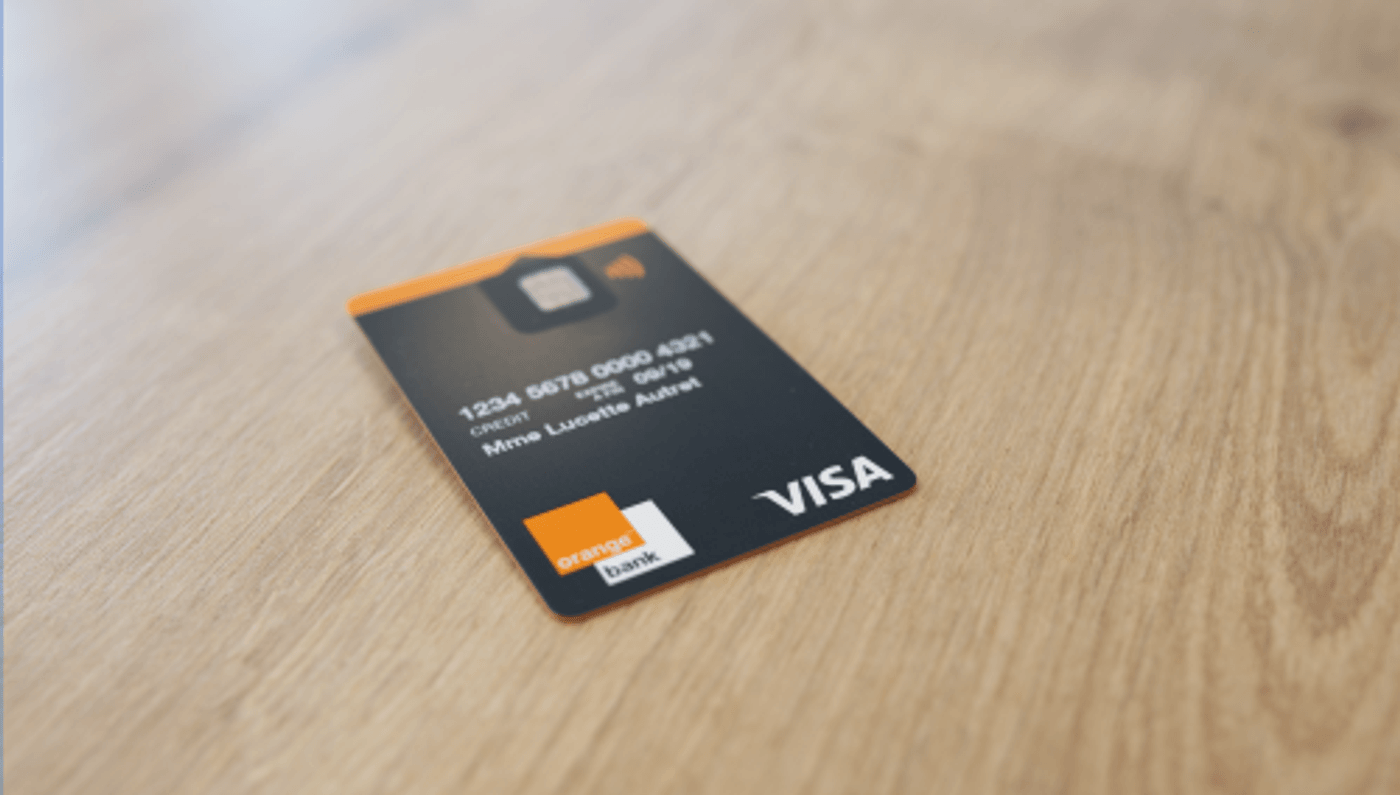 Carte de paiement gratuite banque en ligne Orange Bank