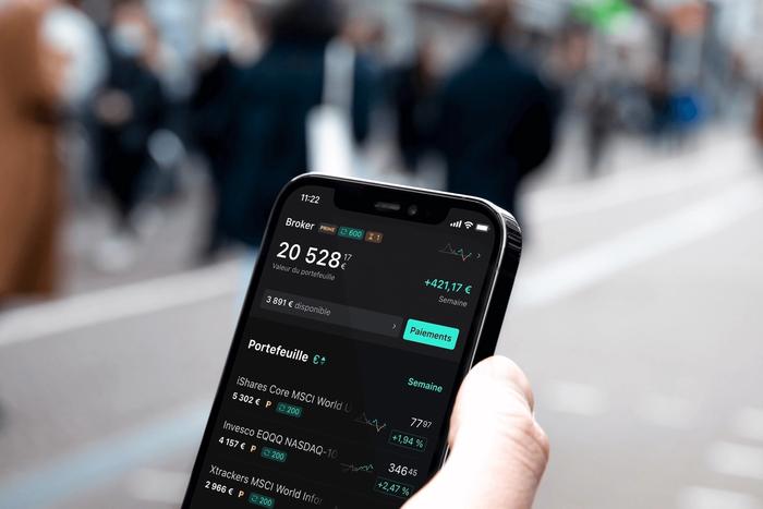 Un téléphone avec Scalable Capital