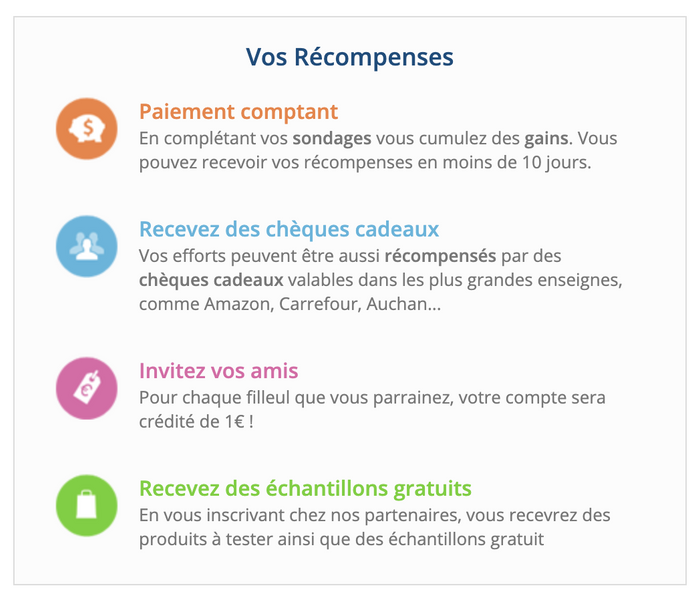 Screenshot récompenses Gaddin