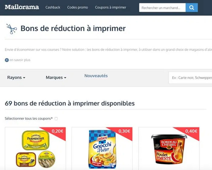 Mailorama site coupon de réduction à imprimer