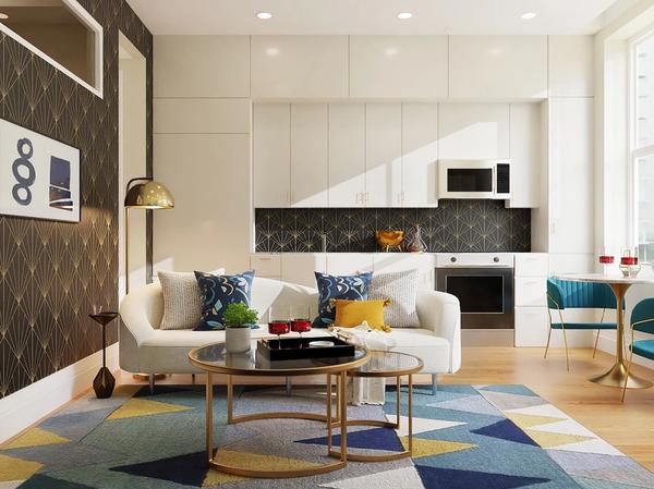 L'intérieur d'un appartement géré sous gestion locative