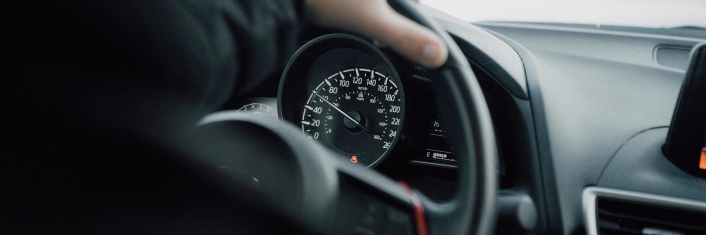 L'intérieur d'une voiture