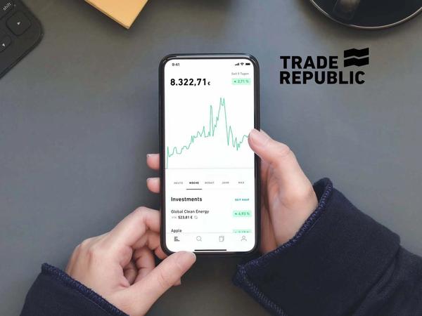 Mockup Trade Republic avis application smartphone