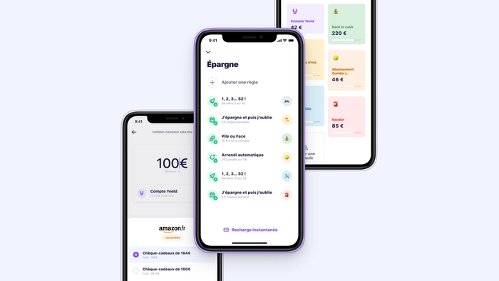 Avis Yeeld interface mobile