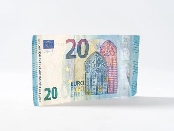 Un billet de banque en euros