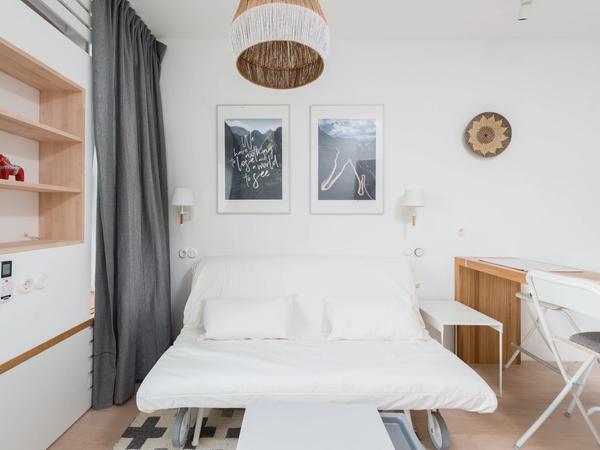 L'intérieur d'un petit appartement en immobilier locatif