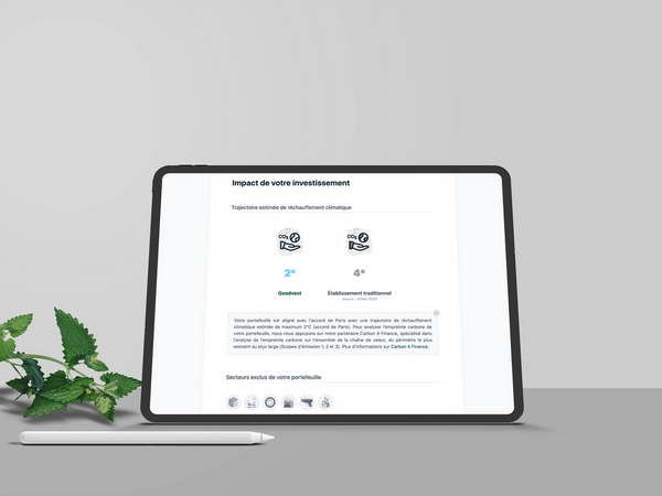 Mockup application assurance vie Goodvest