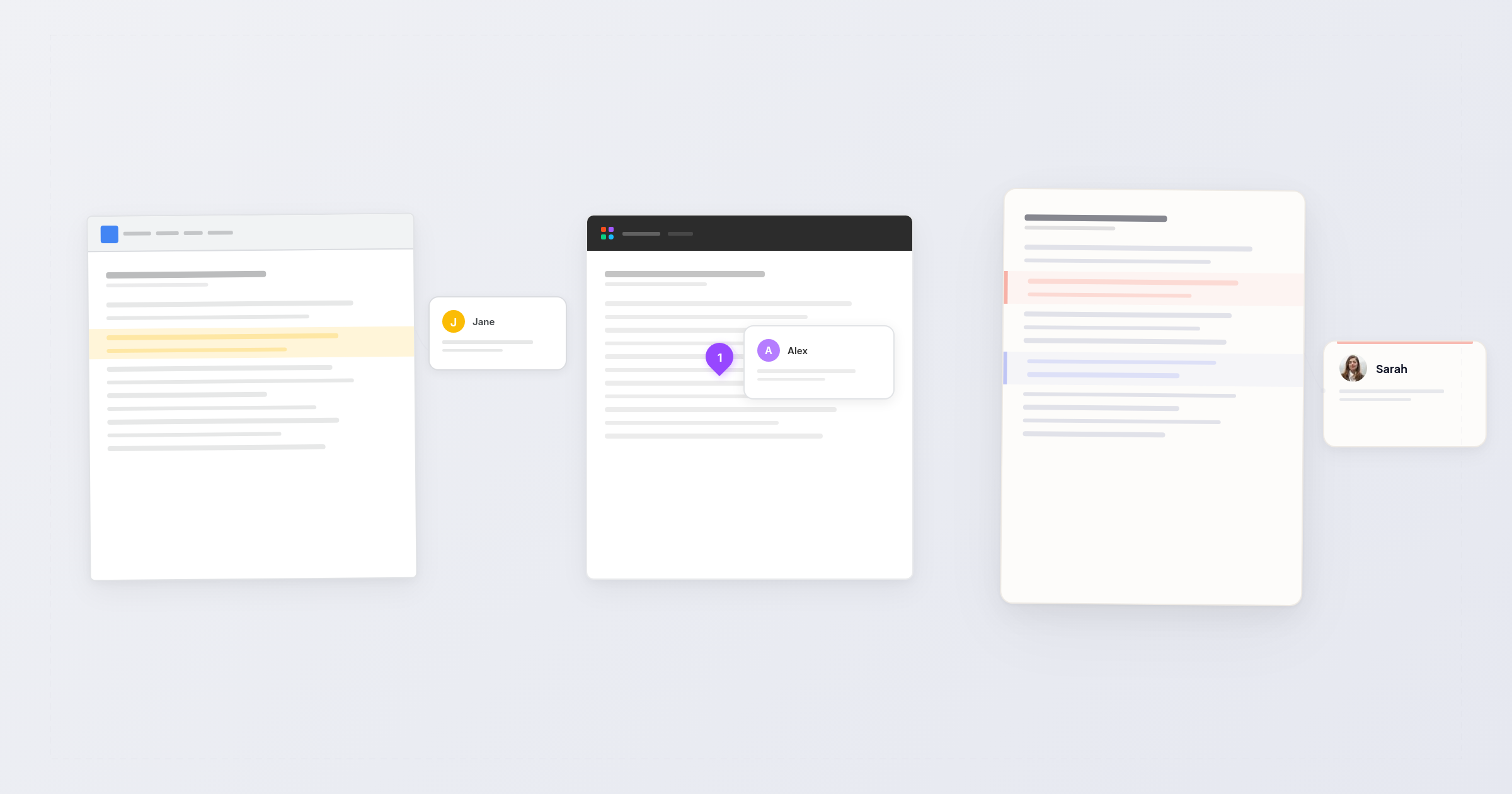 Comparison of Sidenote, Google Docs, and Figma for reviewing AI-generated HTML content