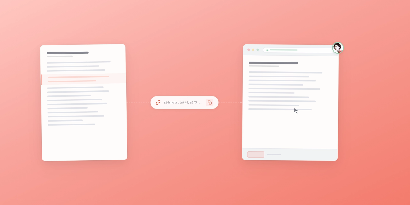 Illustration of an HTML document being shared via a link instead of an email attachment