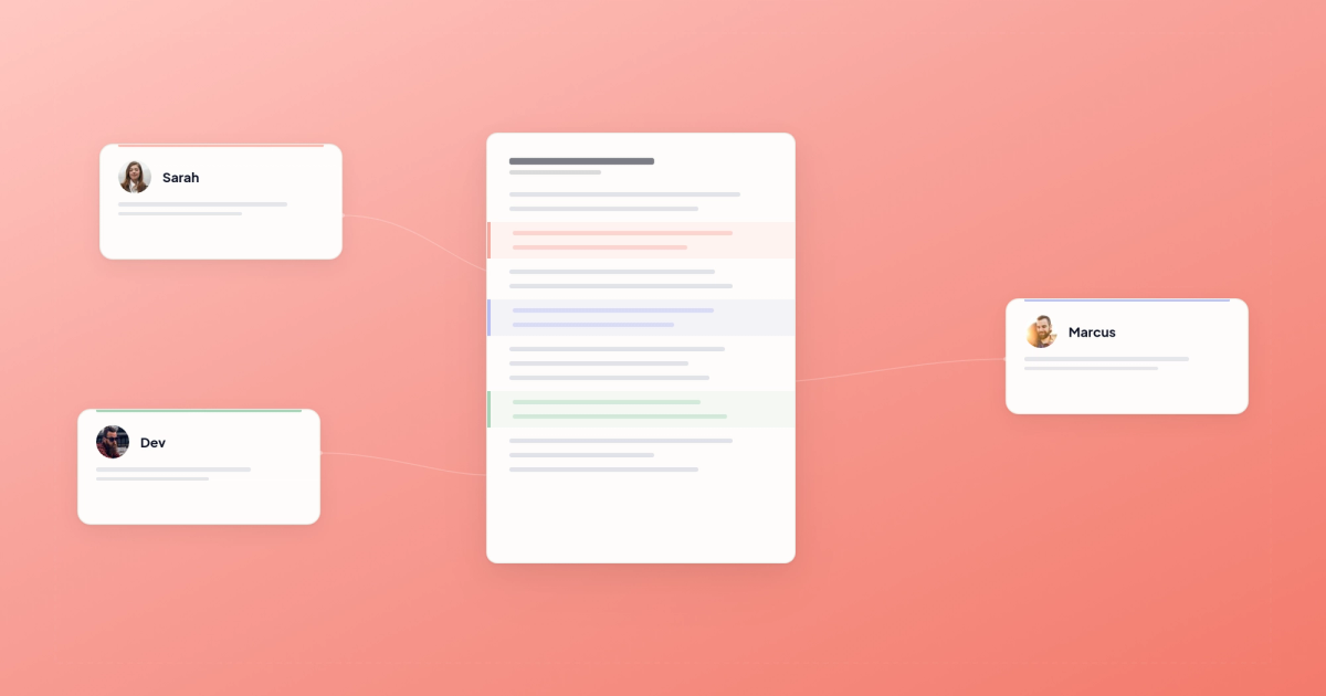 Sidenote interface showing inline annotations on an AI-generated document