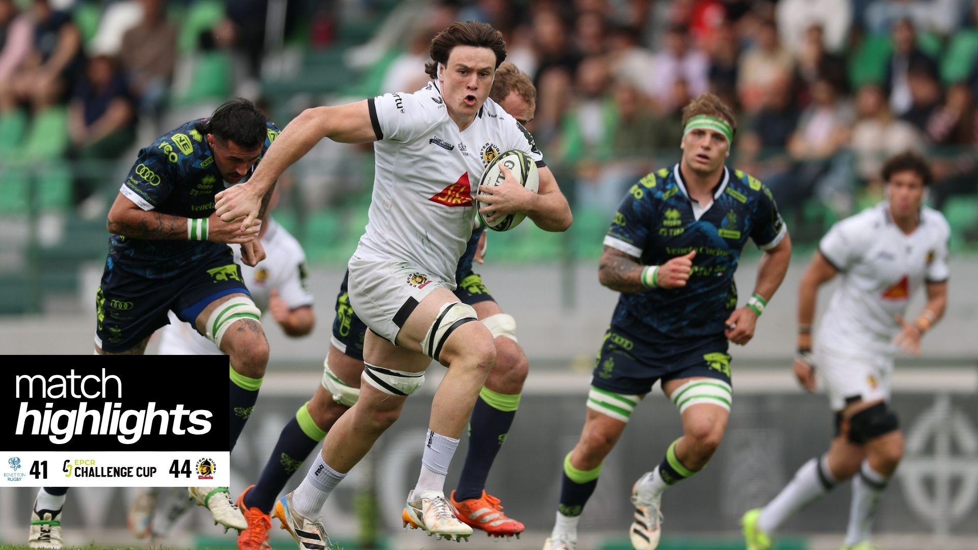 Match highlights | Benetton Rugby v Exeter Chiefs, EPCR QF | Exeter ...