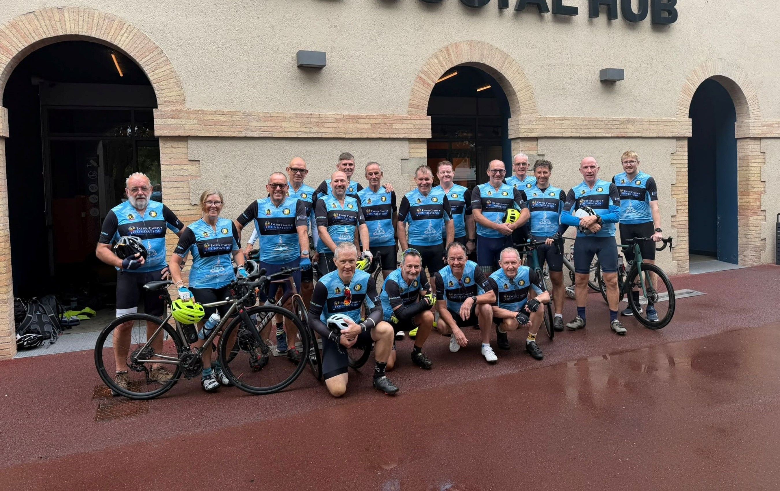 Foundation charity cycle ride reaches Toulouse | Exeter Chiefs | Exeter ...
