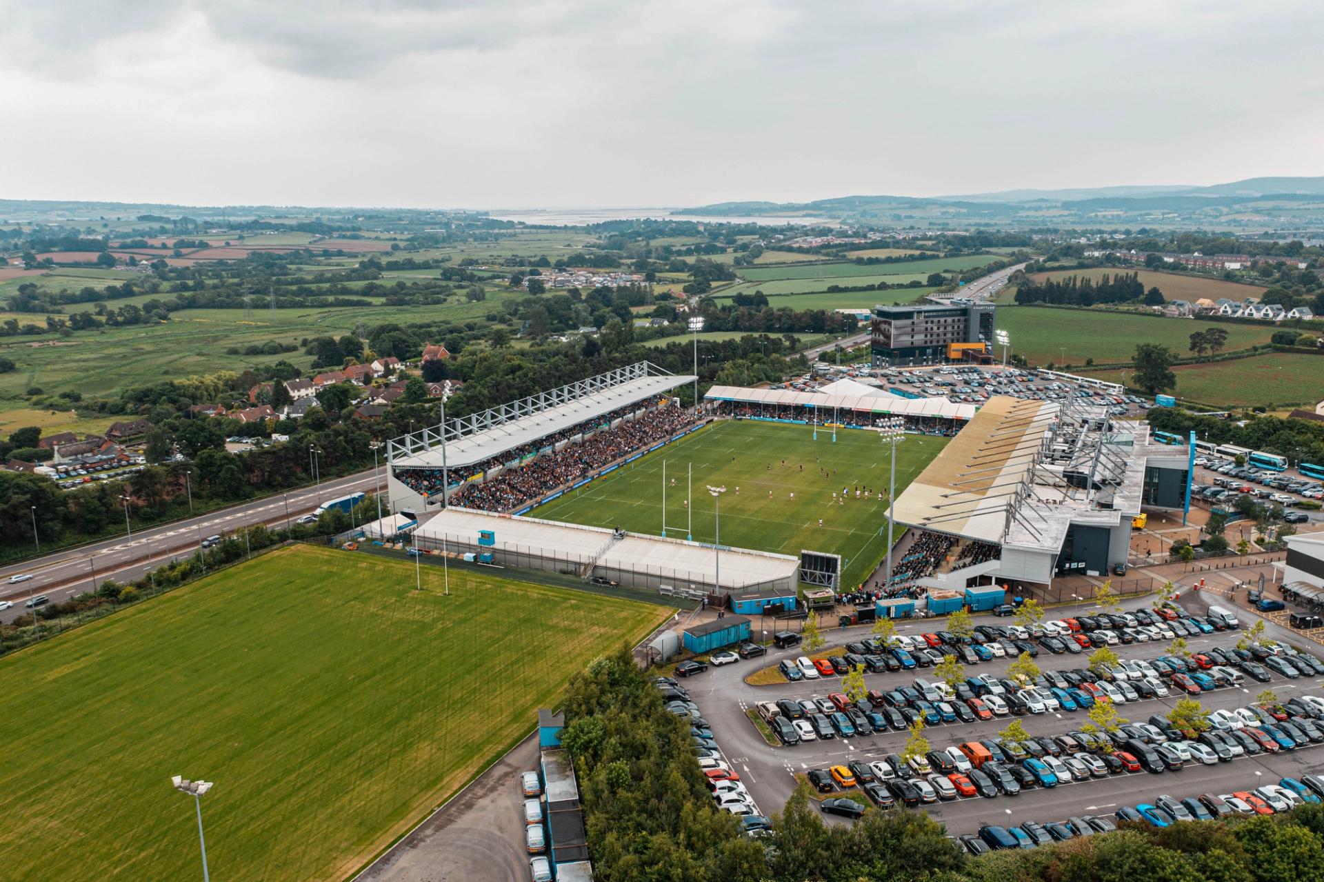 Sandy Park drone view