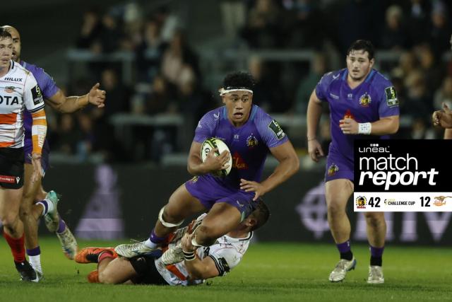 Match report: Exeter Chiefs 42 - 12 Toyota Cheetahs