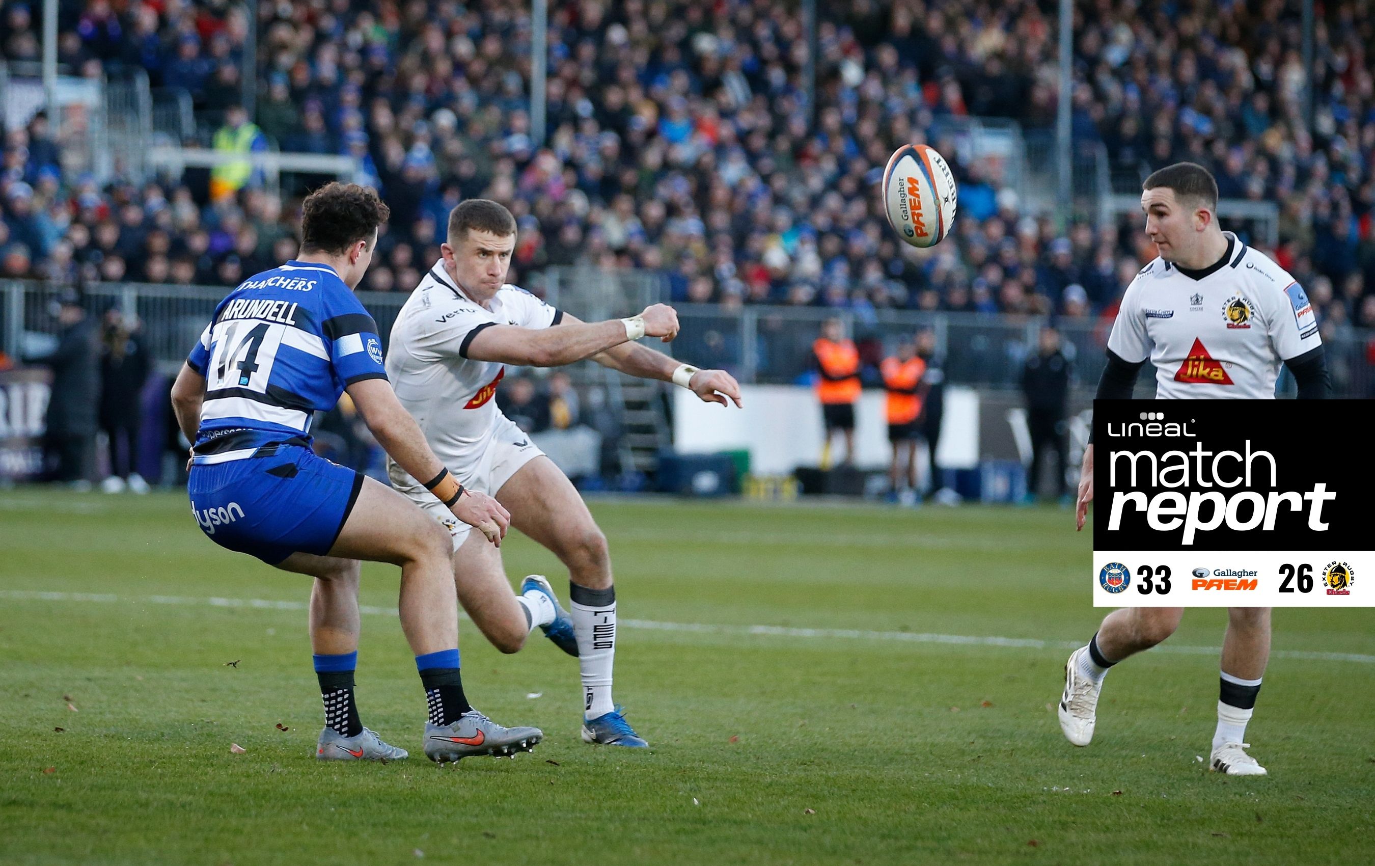 Match report: Bath Rugby 33 - 26 Exeter Chiefs
