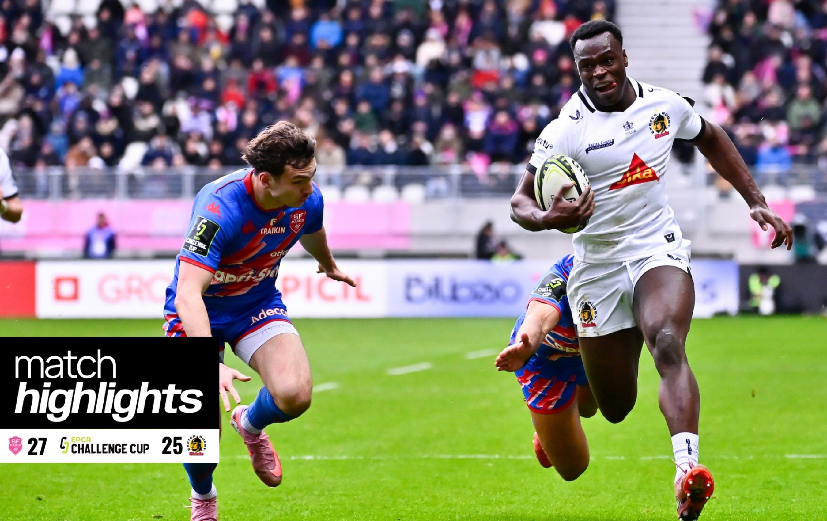Match highlights | Stade Francais v Exeter Chiefs - EPCR Challenge Cup R3
