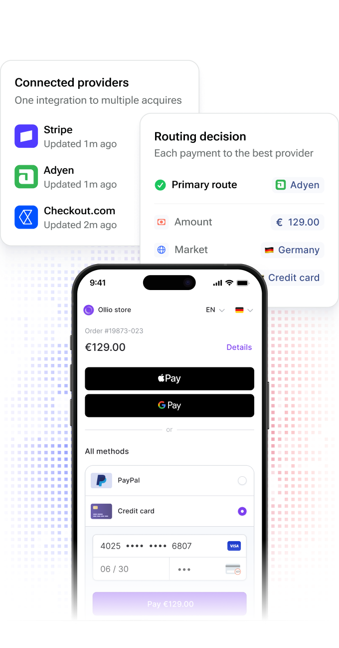 Accept online payments
with higher approval rates