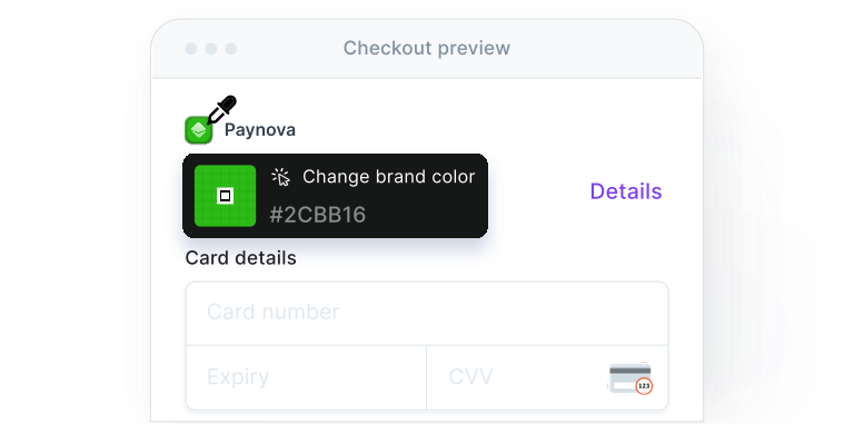 Customizable checkout UI