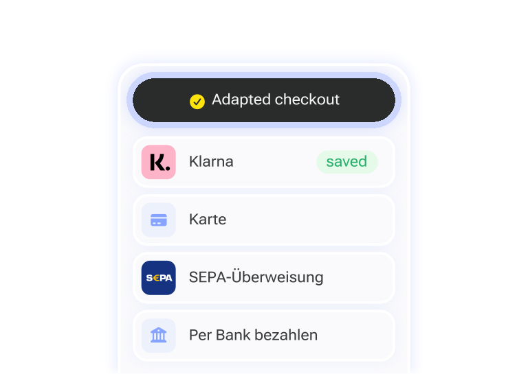 Adapt payment experience
