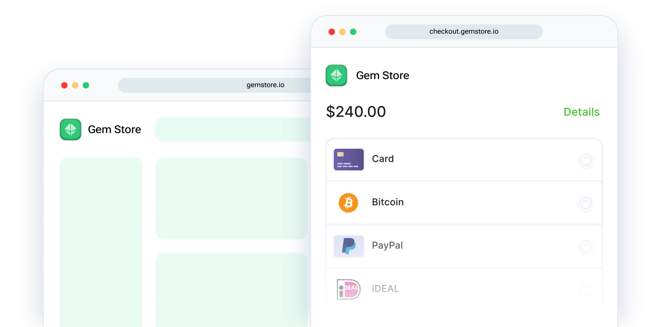Hosted checkout