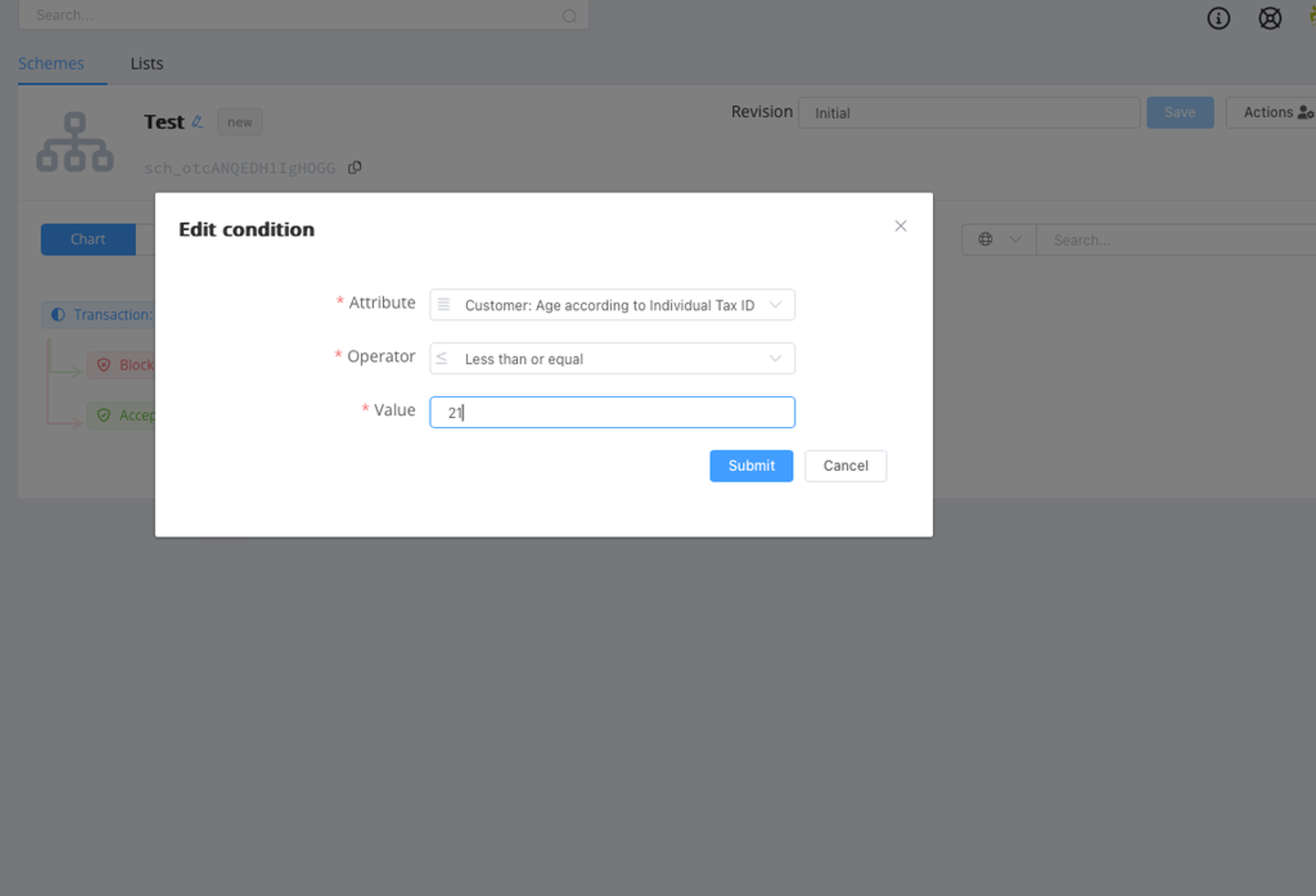 Corefy firewall attributes