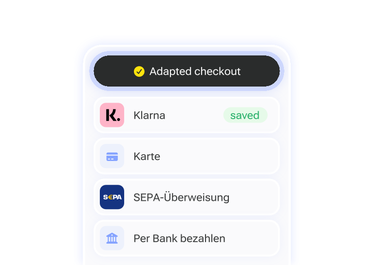 Adapt payment experience