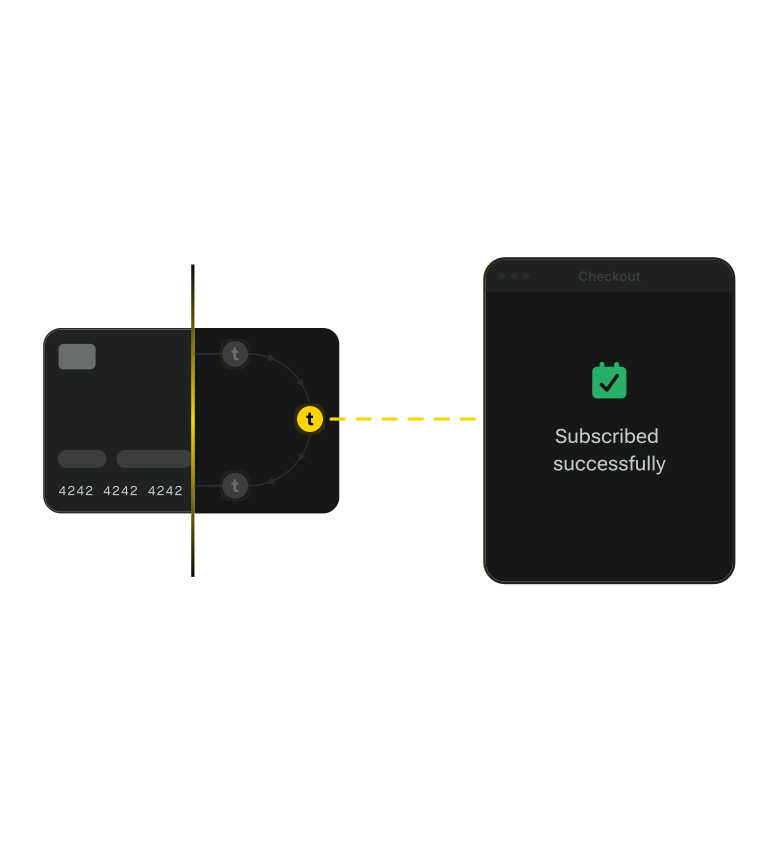Recurring and saved payment flow