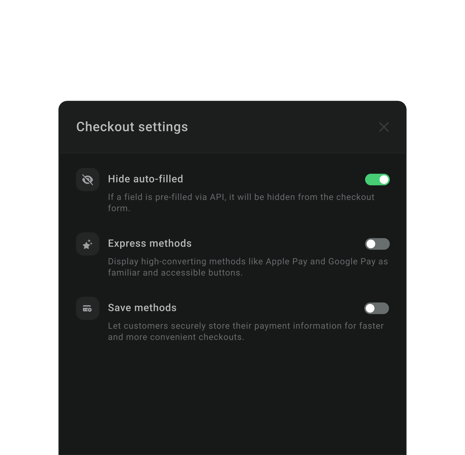 Hide fields on checkout