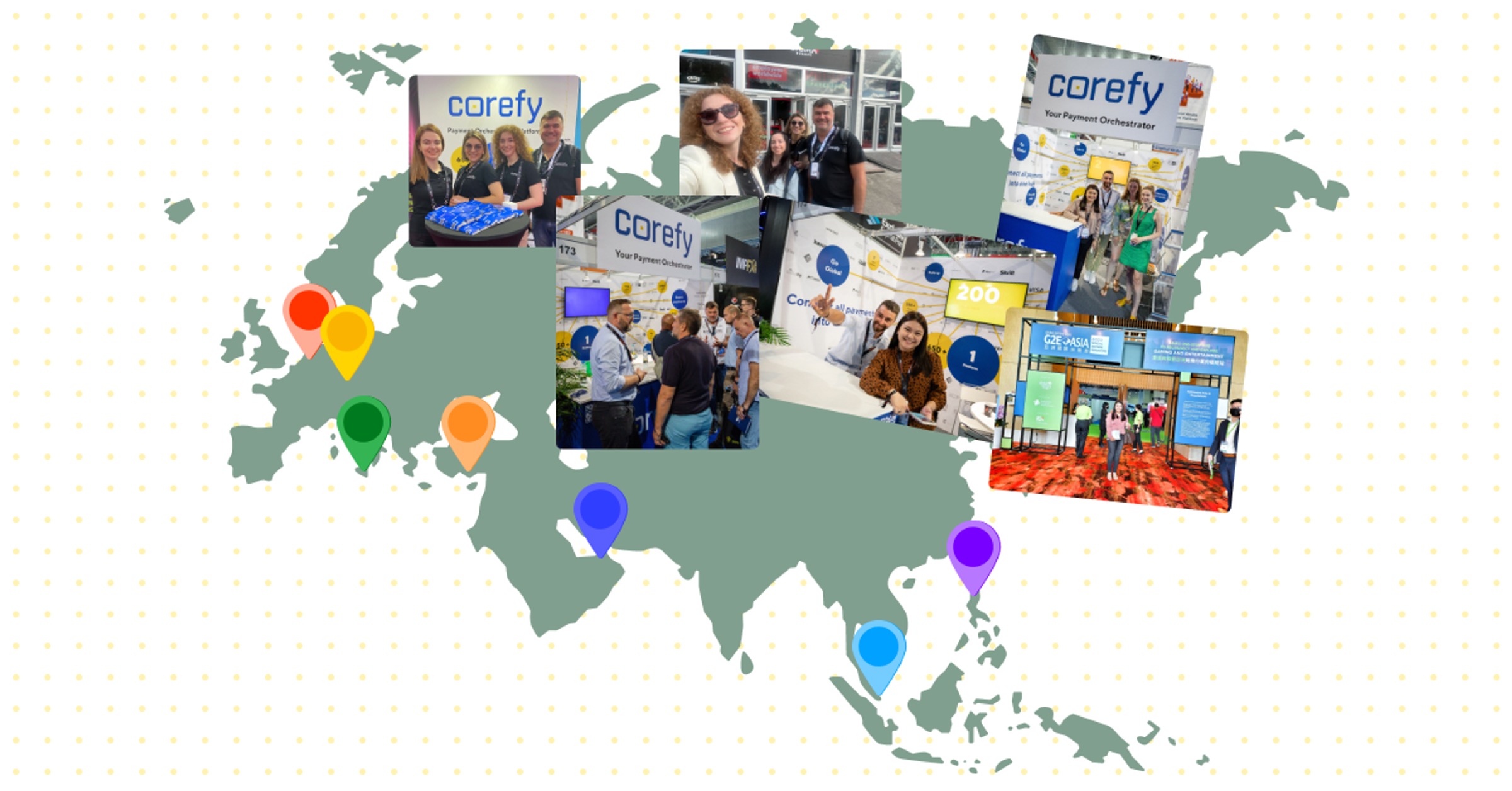 corefy at events across the world in 2022