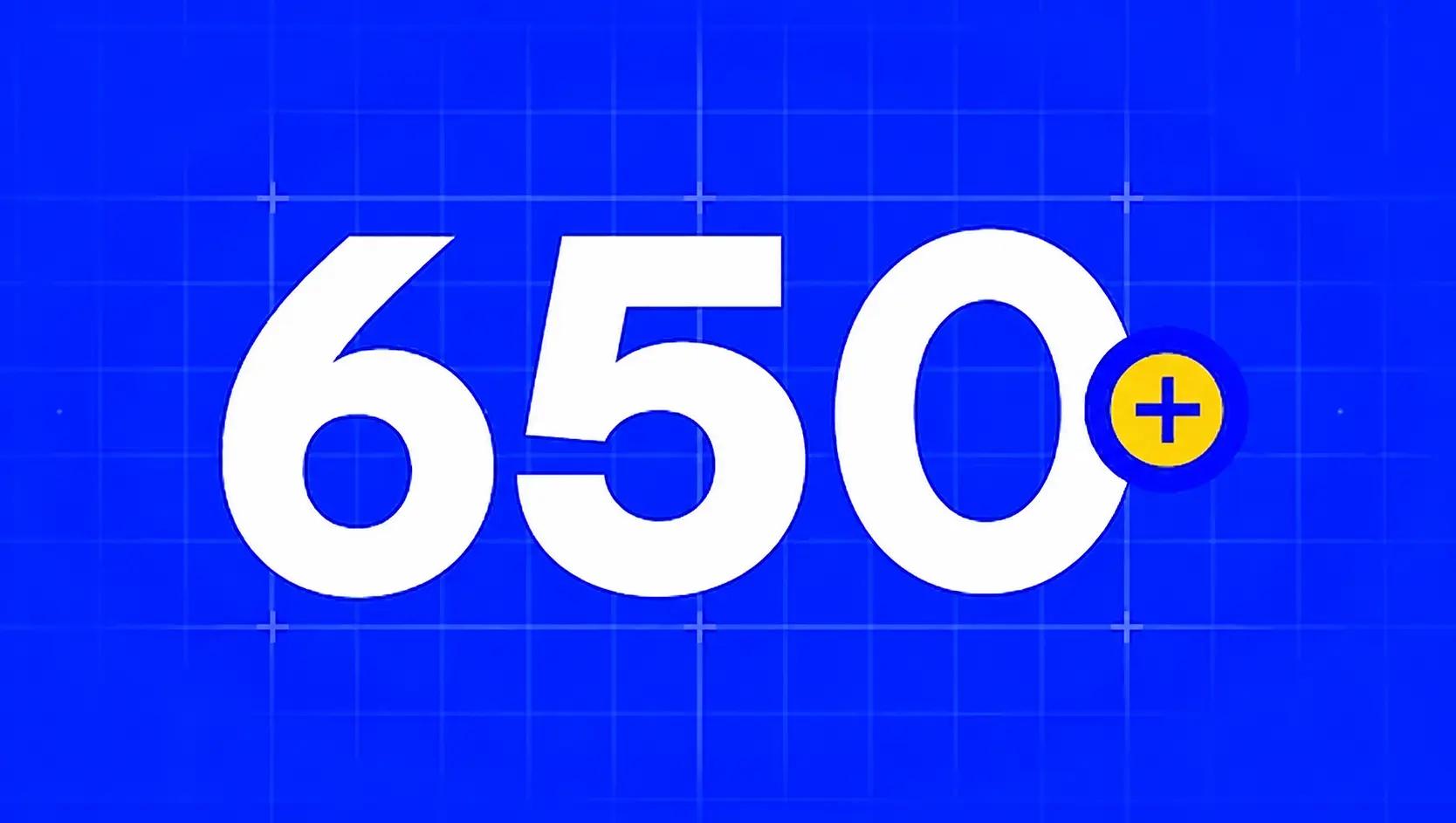 650+ supported integrations
