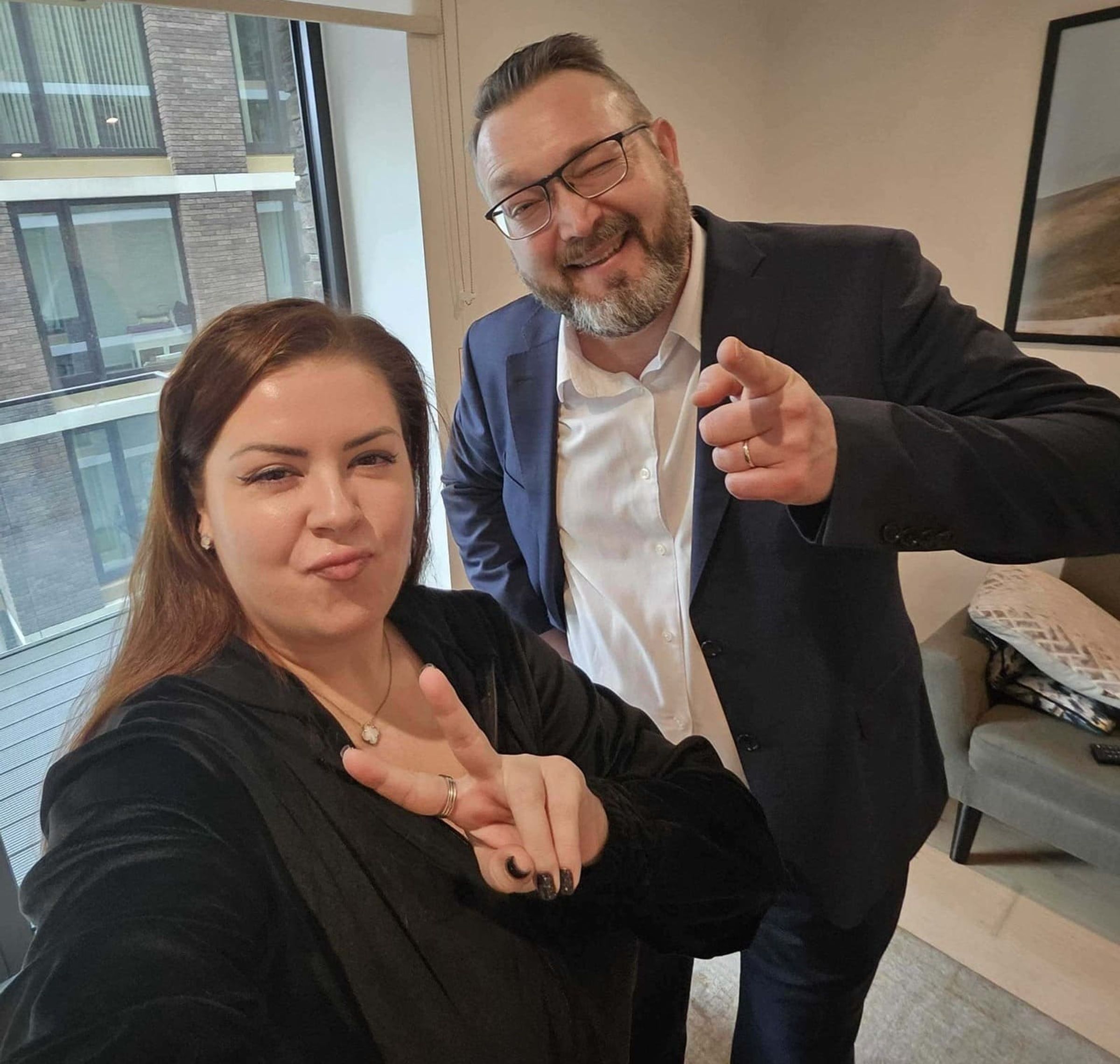 Corefy representatives, Oleg and Veronika, at SBC Summit