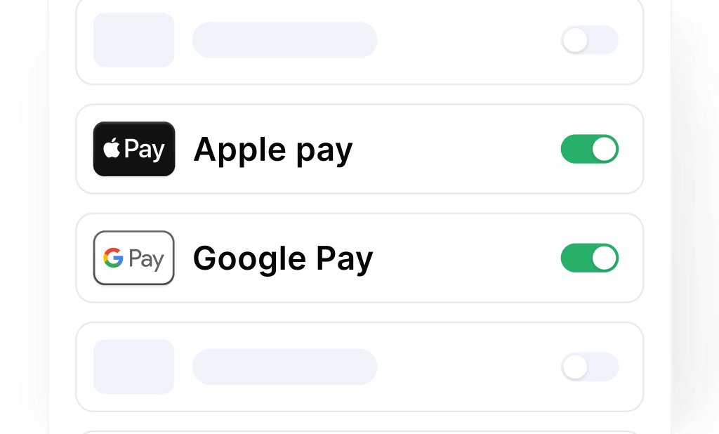 Apple Pay & Google Pay