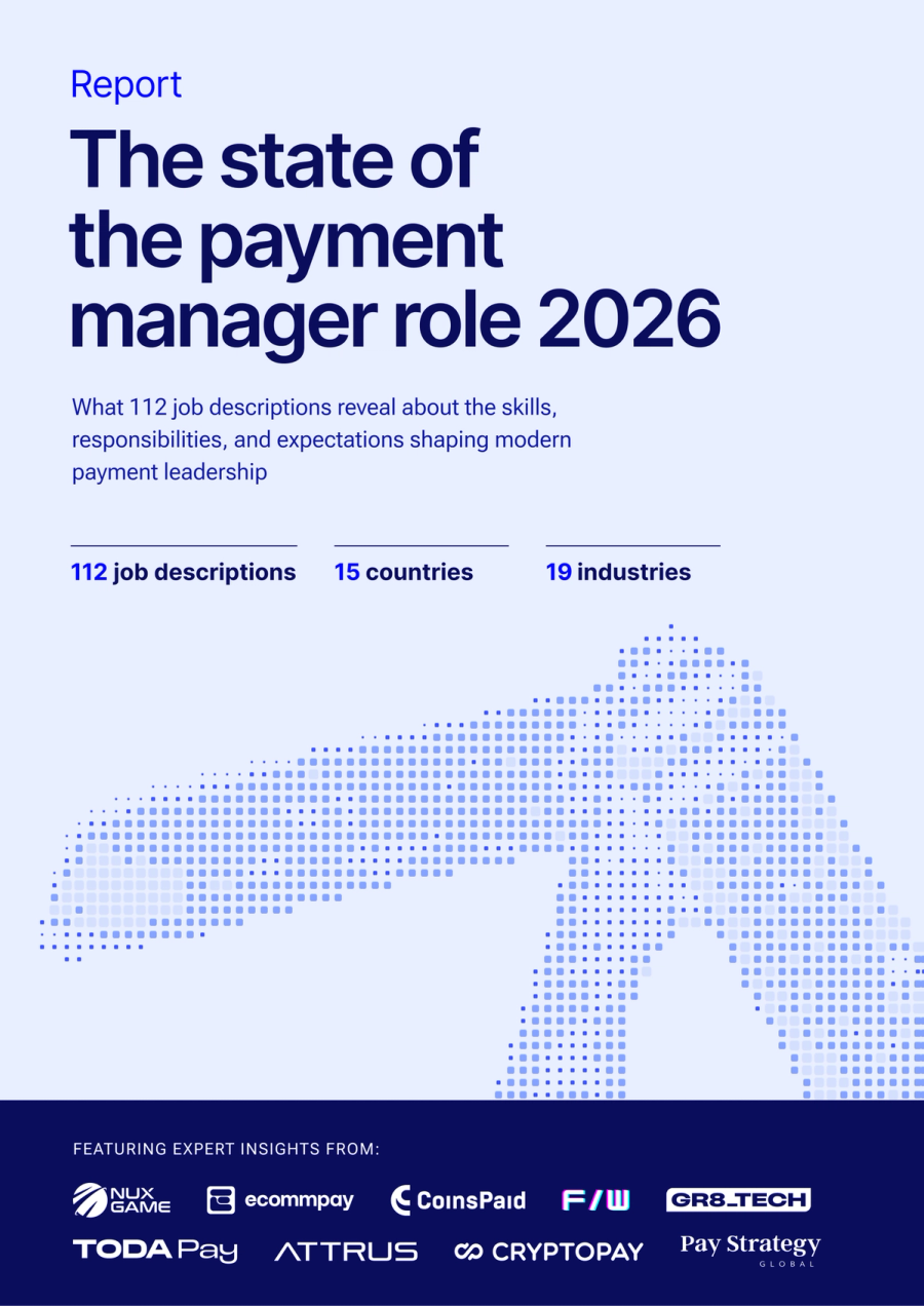 Cover of the guide: The state of the payment manager role 2026