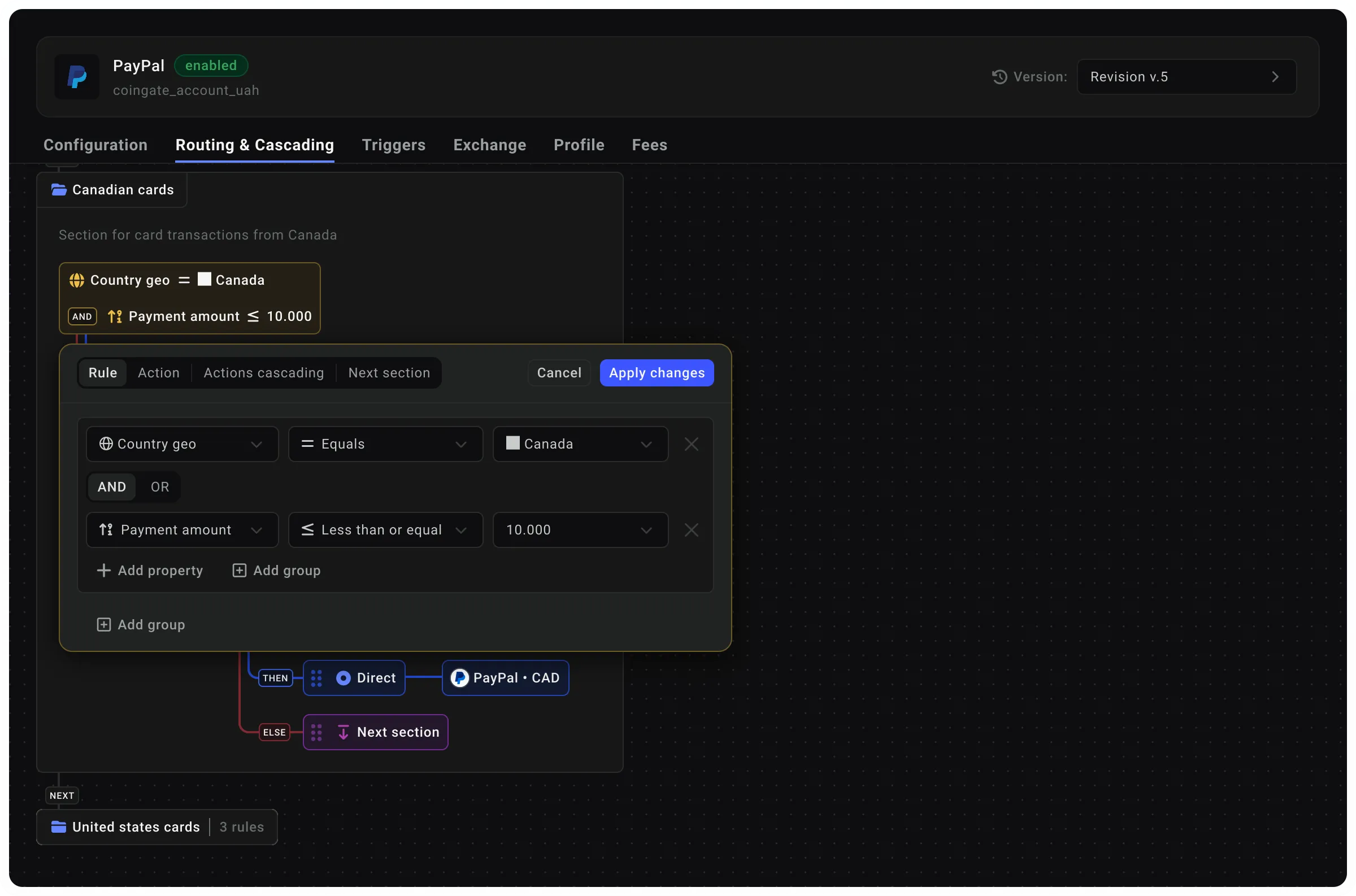 Condition nodes
