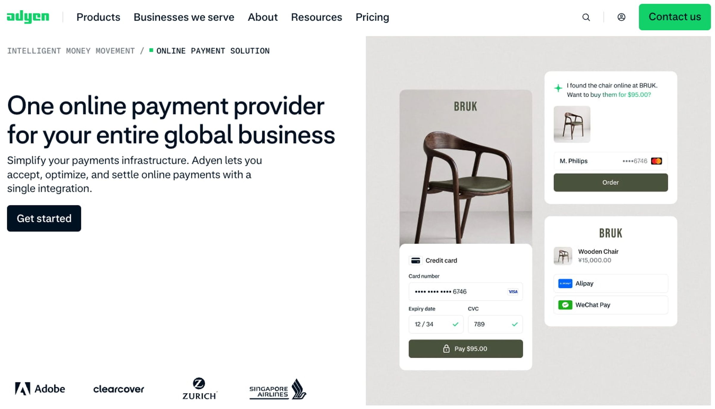 Adyen checkout