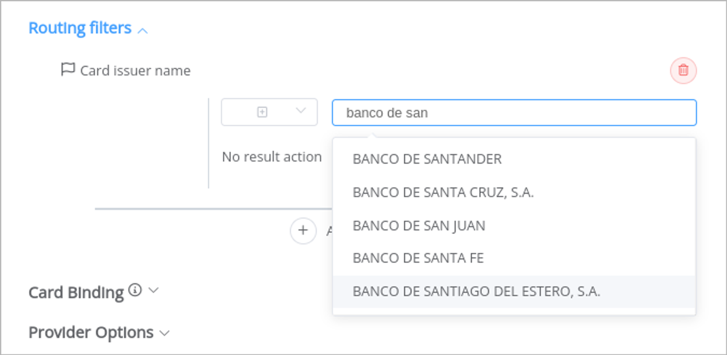 Corefy routing filters