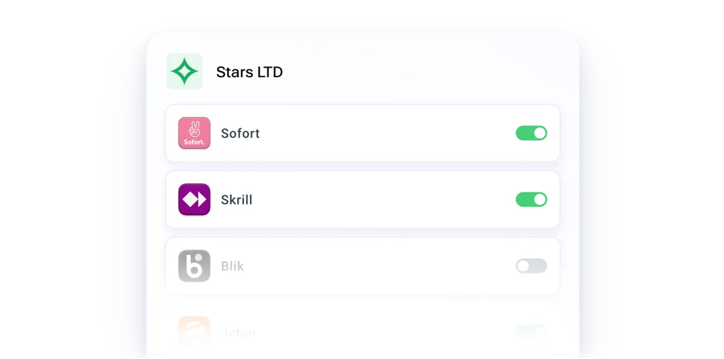 Control payment availability