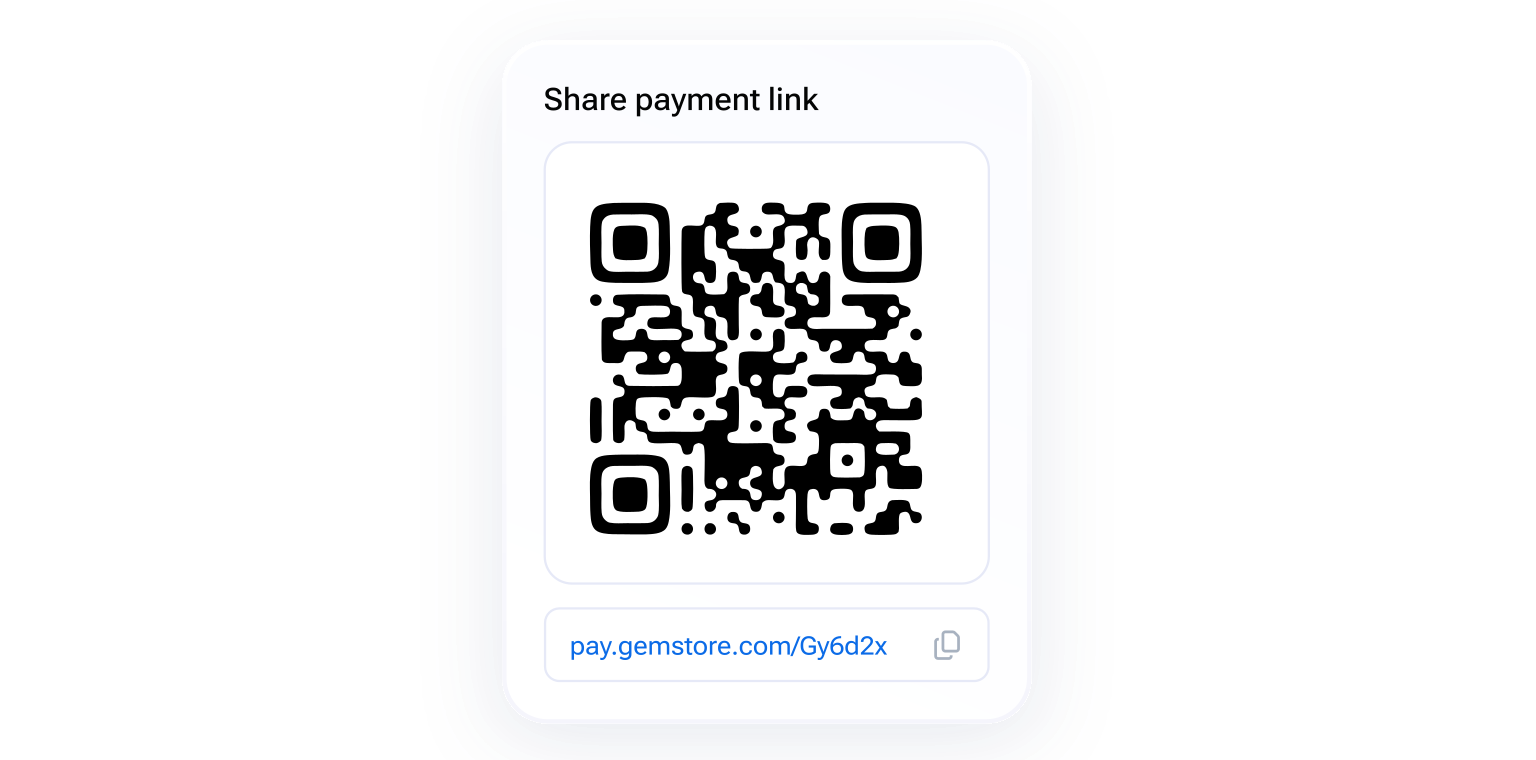 Payment links and QR