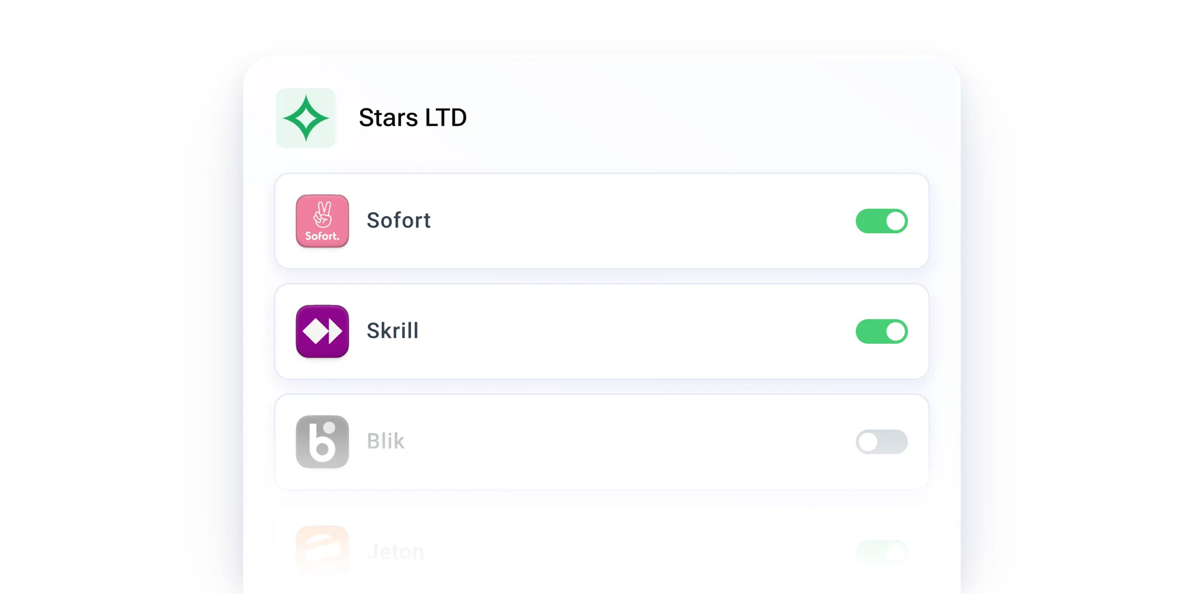 Control payment availability