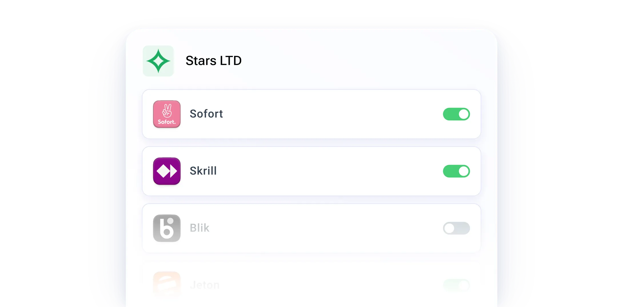 Control payment availability