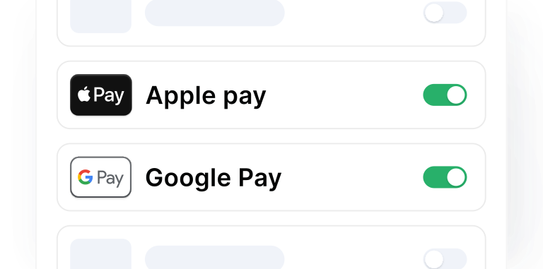 Apple Pay & Google Pay