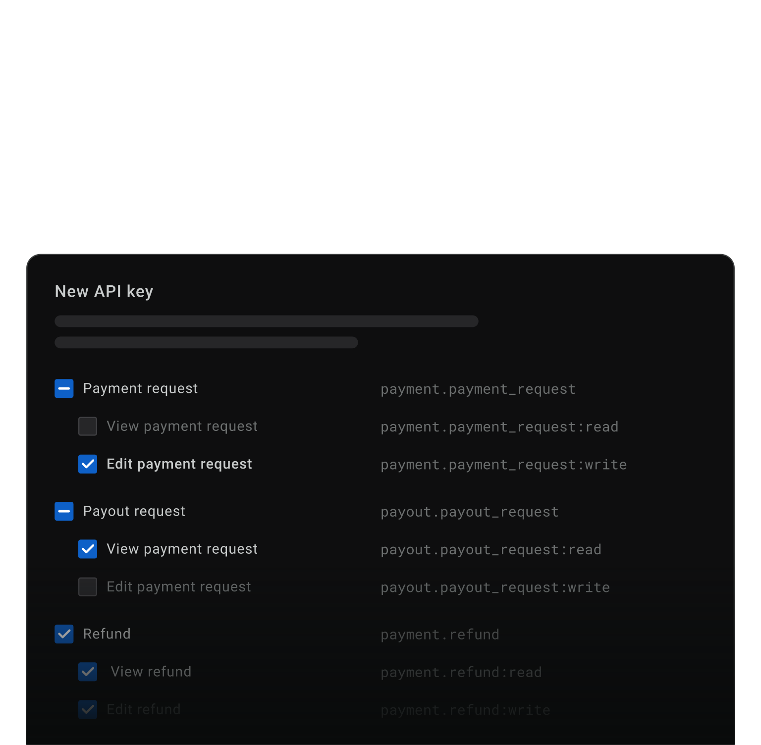 API interface example