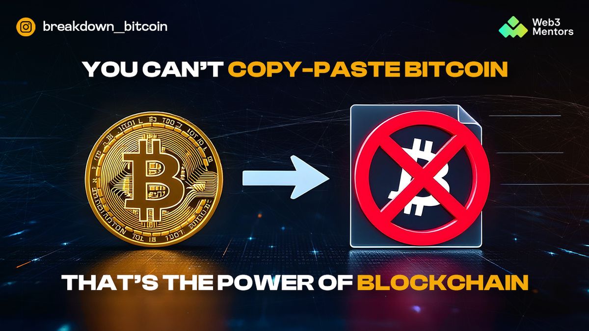 Why You Can’t Copy-Paste Bitcoin