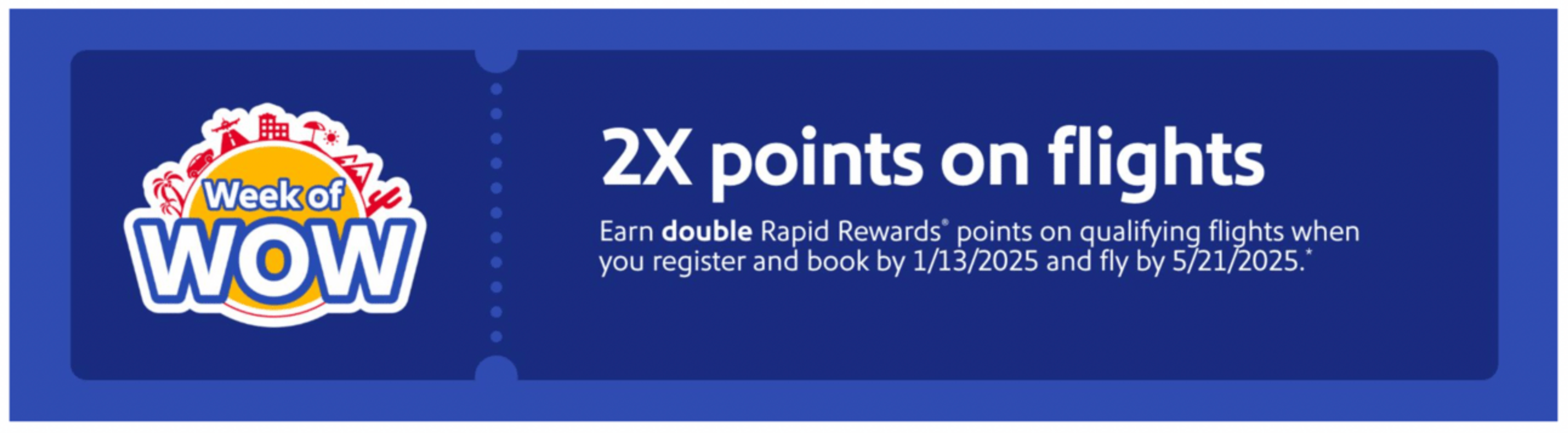 Southwest's Double Points promotion