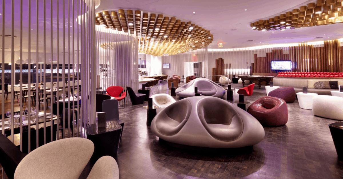 This is Virgin Atlantic’s Clubhouse, in case you were wondering