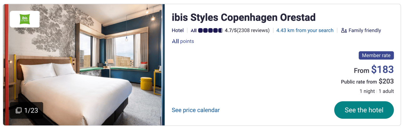 Screenshot from all.accor.com