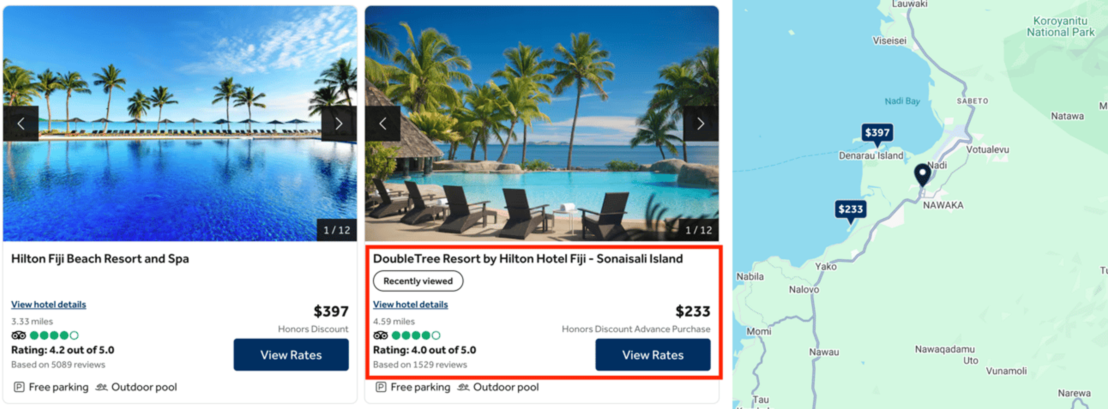 Hilton Resort in Fiji