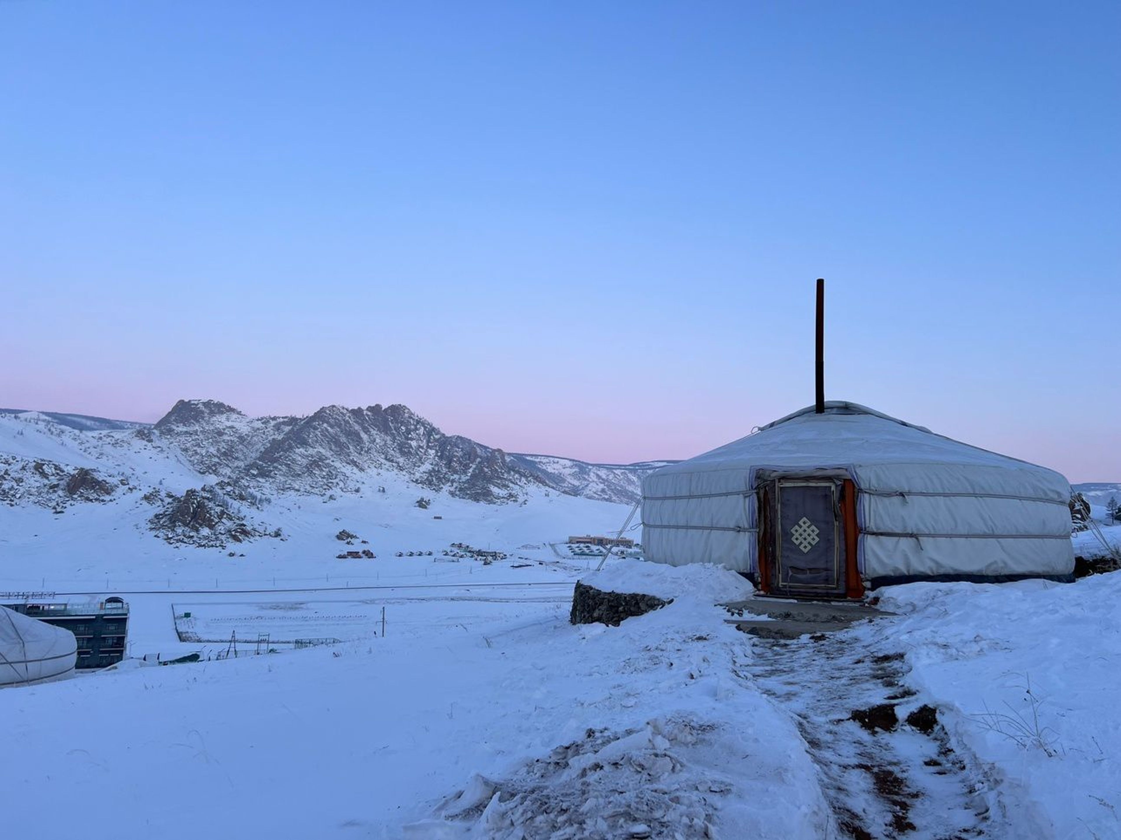 A photo of my yurt in Mongolia